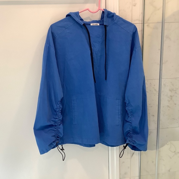 FRAME DENIM Cinched Hooded windbreaker SMALL - Picture 2 of 9